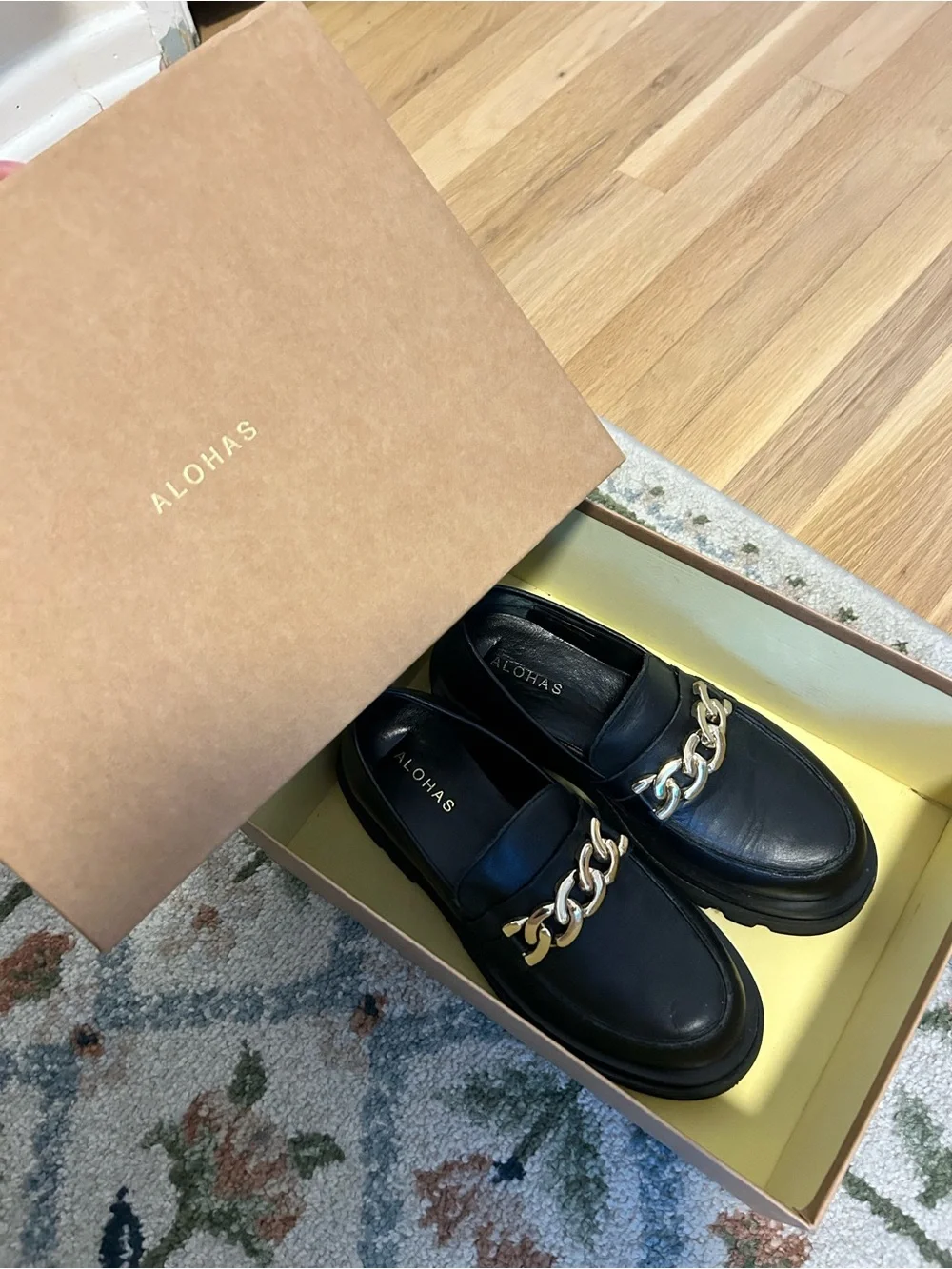 ALOHAS Track Loafer Total Black